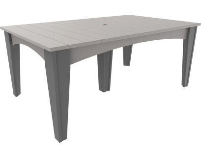 Amish Outdoors Island Rectangular Outdoor Dining Table