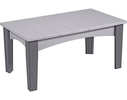 Amish Outdoors Island Gray/Slate Coffee Table