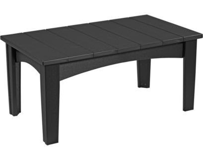 Amish Outdoors Island Black Coffee Table