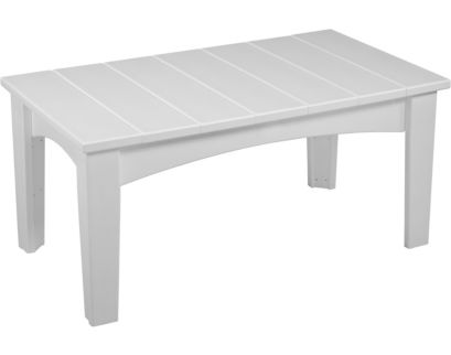 Amish Outdoors Island White Coffee Table