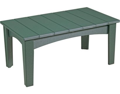 Amish Outdoors Island Green Coffee Table