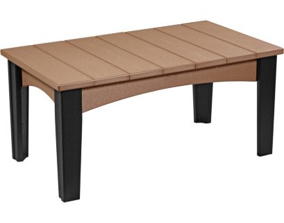 Amish Outdoors Island Cedar/Black Coffee Table