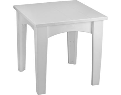 Amish Outdoors Island White End Table