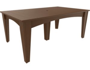 Amish Outdoors Island Rectangular Outdoor Dining Table