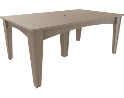 Amish Outdoors Island Rectangular Outdoor Dining Table