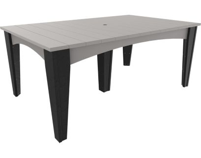 Amish Outdoors Island Rectangular Outdoor Dining Table