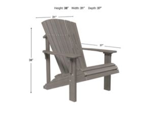 Amish Outdoors Deluxe Coastal Gray Adirondack Chair