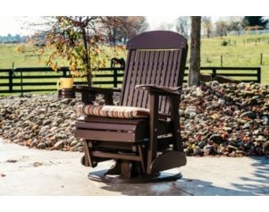 Amish Outdoors Classic High-Back Outdoor Swivel Glider Chair