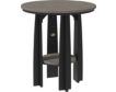 Amish Outdoors Coastal Gray/Black Round Balcony Dining Table small image number 1