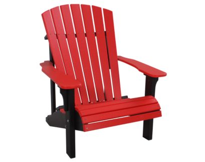 Amish Outdoors Deluxe Red/Black Adirondack Chair