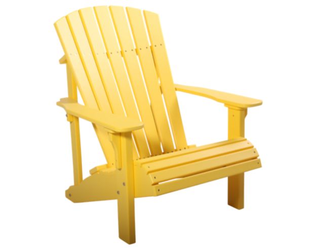 Amish Outdoors Yellow Deluxe Adirondack Chair large image number 1