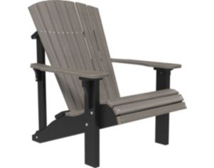 Amish Outdoors Deluxe Coastal Gray/Black Adirondack Chair