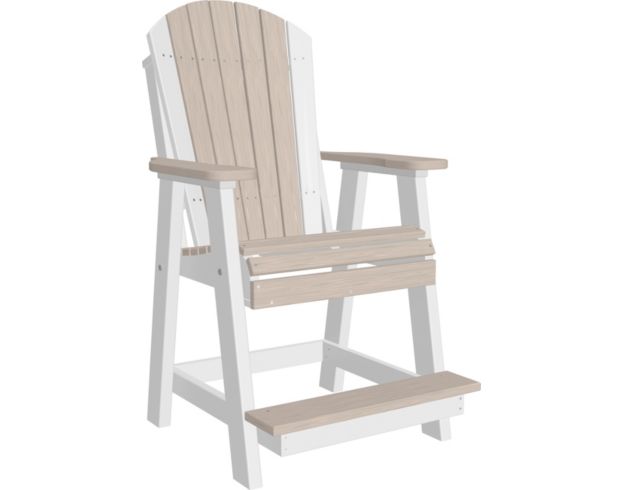 Amish Outdoors Balcony Poly Chair Birch/White large image number 1