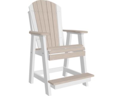 Amish Outdoors Birch/White Balcony Adirondack Chair