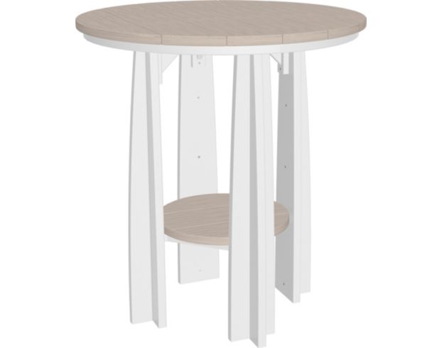 Amish Outdoors Balcony Poly Table Birch/White large