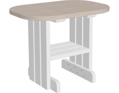 Amish Outdoors Deluxe Birch/White Oval End Table