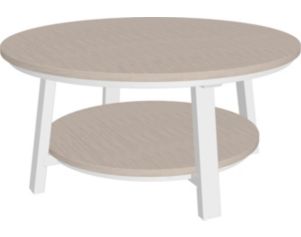 Amish Outdoors Adirondack Deluxe Conversation Table Birch/White