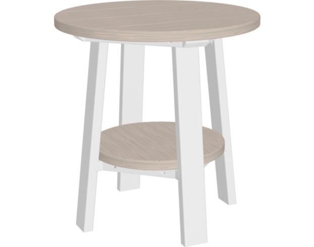 Amish Outdoors Adirondack Deluxe End Table Birch/White large image number 1