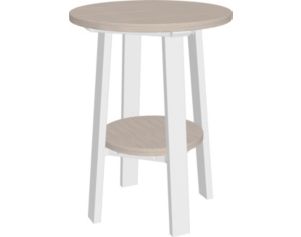 Amish Outdoors Adirondack Deluxe 28-Inch End Table Birch/White