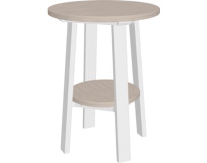 Amish Outdoors Deluxe 28-Inch Birch/White Side Table