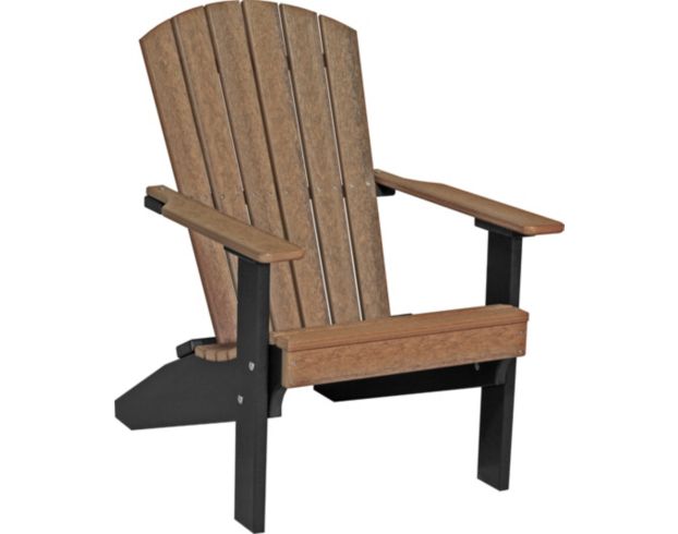 Amish Outdoors Adirondack Lakeside Chair Mahogany/Black large image number 1