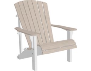 Amish Outdoors Adirondack Chair in Birch/White