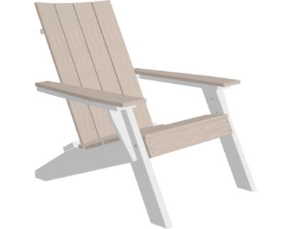 Amish Outdoors Urban Birch/White Adirondack Chair