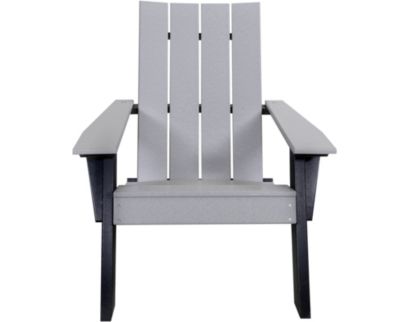 Amish Outdoors Urban Gray/Black Adirondack Chair