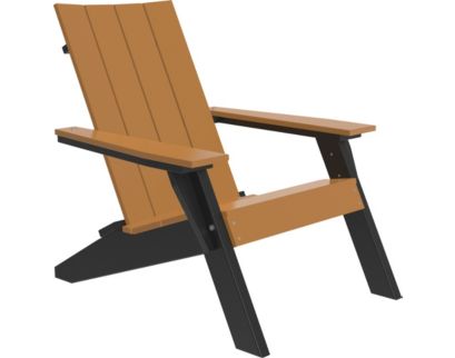 Amish Outdoors Urban Cedar/Black Adirondack Chair