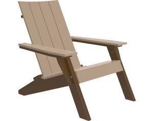 Amish Outdoors Adirondack Urban Chair Weatherwood/Brown