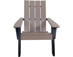 Amish Outdoors Adirondack Urban Chair Weatherwood/Black