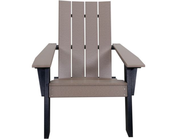 Amish Outdoors Adirondack Urban Chair Weatherwood/Black large image number 1