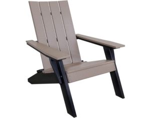 Amish Outdoors Adirondack Urban Chair Weatherwood/Black