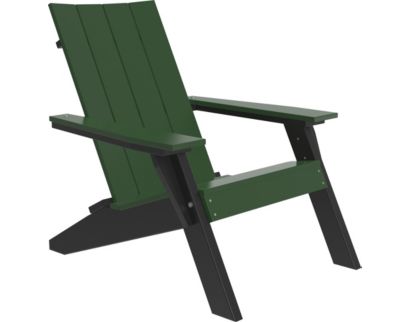 Amish Outdoors Urban Green/Black Adirondack Chair