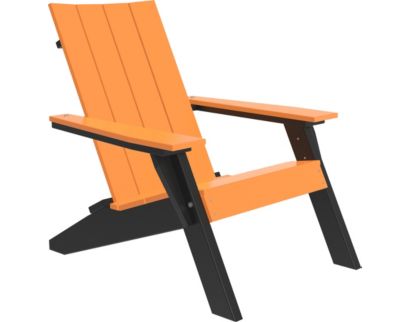 Amish Outdoors Urban Tangerine/Black Adirondack Chair