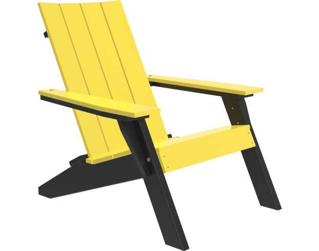 Amish Outdoors Urban Yellow/Black Adirondack Chair large image number 1