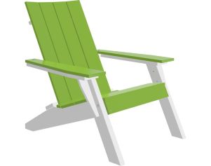 Amish Outdoors Adirondack Urban Chair Lime/White