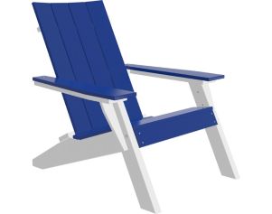 Amish Outdoors Adirondack Urban Chair Blue/White