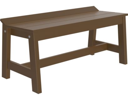 Amish Outdoors Luxcraft Chestnut 41-Inch Cafe Dining Bench