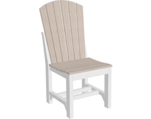 Amish Outdoors Island Adirondack Side Chair Birch/White