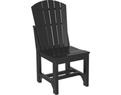 Amish Outdoors Island Black Adirondack Side Chair