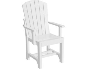 Amish Outdoors Island Adirondack Arm Chair White