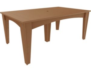 Amish Outdoors Island Rectangle Dining Table