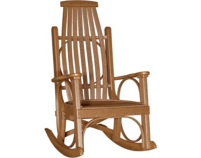 Amish Outdoors Grandpa Antique Mahogany Rocker