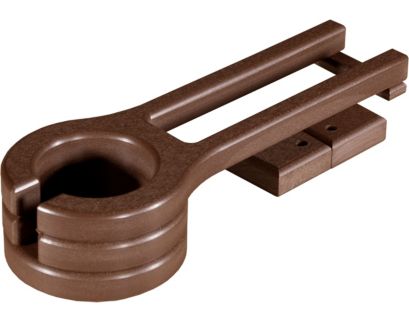 Amish Outdoors Adirondack Glider Chestnut Slideout Cup Holder