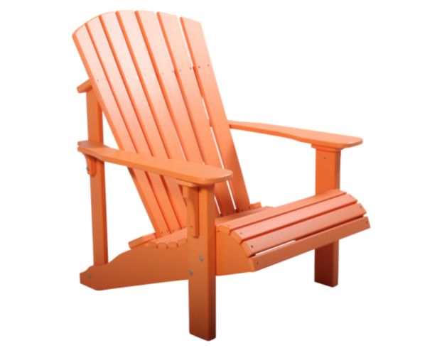 Amish Outdoors Orange Deluxe Adirondack Chair large image number 1