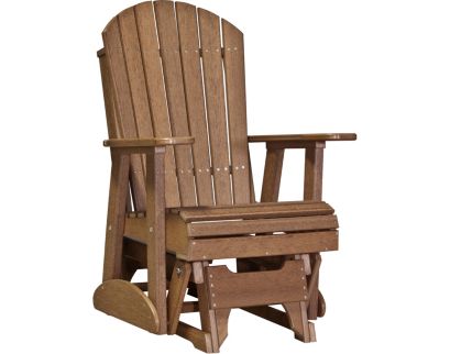 Amish Outdoors Deluxe Mahogany Adirondack Glider Chair