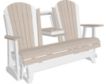 Amish Outdoors Deluxe Birch/White Adirondack Glider Sofa with Console small image number 1