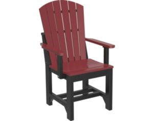 Amish Outdoors Island Adirondack Arm Chair Cherrywood/Black
