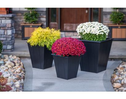 Amish Outdoors Elite 18-Inch Black Planter